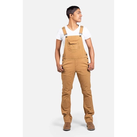 Dovetail Workwear Freshley Overall, Midweight Stretch Canvas (97% BCI Cotton/3% Spandex), 10 oz Fabric Weight, 4 DWS21O1C-220-4x28